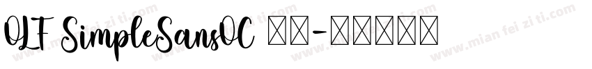 OLF SimpleSansOC 字体字体转换